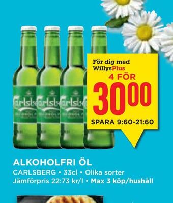 Willys Hemma Alkoholfri öl erbjuda