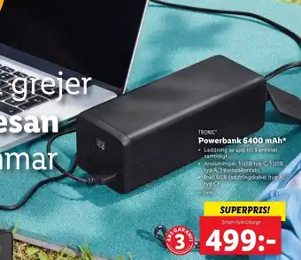 Lidl TRONIC® Powerbank 6400 mAh* erbjuda