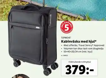 Lidl TOPMOVEⓇ Kabinväska med hjul erbjuda