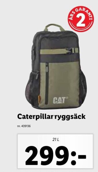 Lidl Caterpillar ryggsäck erbjuda