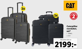 Lidl Caterpillar resväskor, set erbjuda