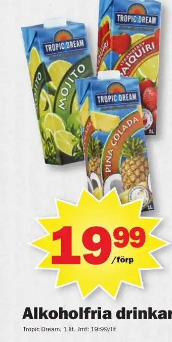 Pekås Alkoholfria drinkar Öl Tropic Dream erbjuda