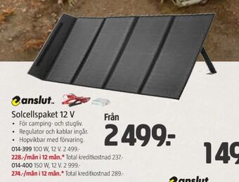 Jula Anslut solcellsanläggning erbjuda