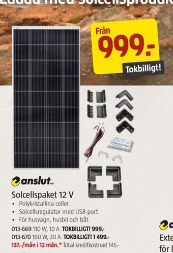 Jula Anslut solcellsanläggning erbjuda