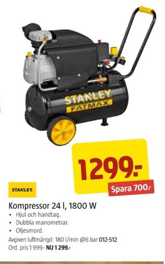 Jula Fatmax kompressor erbjuda