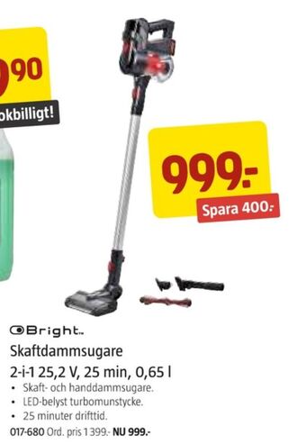 Jula Bright dammsugare erbjuda