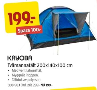 Jula Kayoba tält erbjuda
