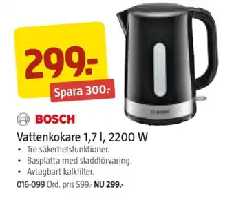 Jula Bosch vattenkokare erbjuda