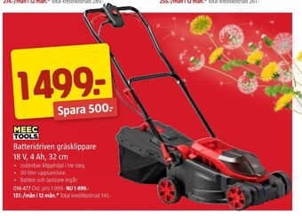 Jula Meec tools gräsklippare erbjuda