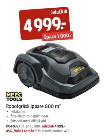 Jula Meec tools robotgräsklippare erbjuda
