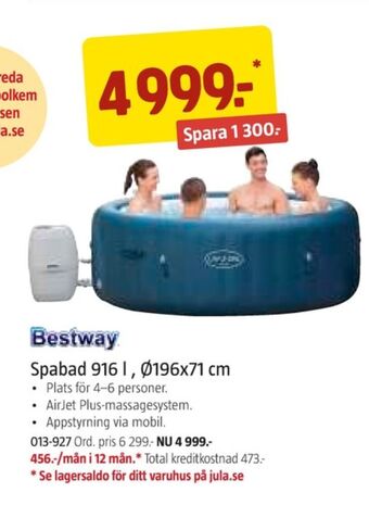 Jula Bestway utespa erbjuda