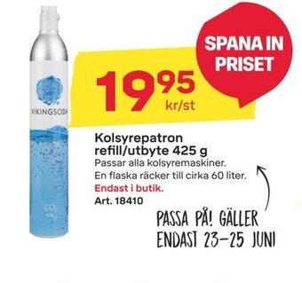 Kolsyrepatron refill/utbyte 425 g