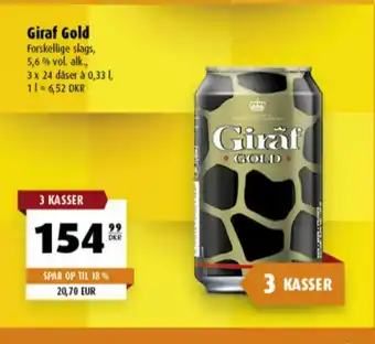 Scandinavian Park Giraf Gold Öl erbjuda