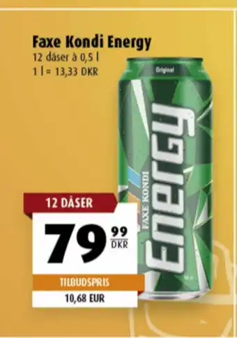 Scandinavian Park Faxe Kondi Energy Läskedryck erbjuda