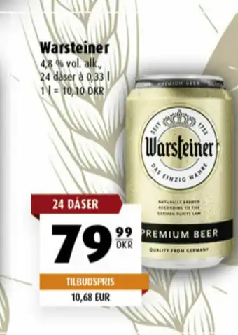 Scandinavian Park Warsteiner Premium Öl erbjuda
