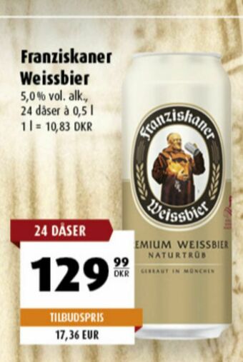 Scandinavian Park Franziskaner Weissbeer Öl erbjuda