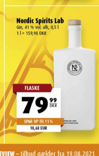 Scandinavian Park Nordic Spirits Lab Gin erbjuda