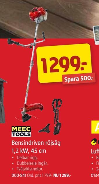 Jula Bensindriven röjsåg 1,2 kw, 45 cm erbjuda