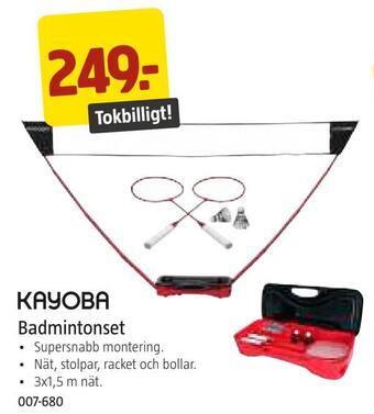 Jula Badmintonset erbjuda