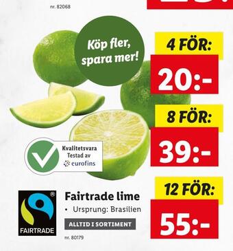 Fairtrade lime