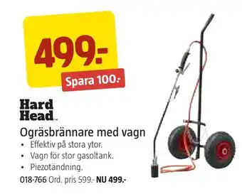 Ogräsbrännare med vagn