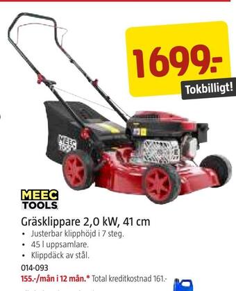 Jula Gräsklippare 2,0 kw, 41 cm erbjuda