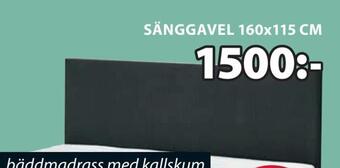 JYSK Sänggavel 160x115 cm erbjuda