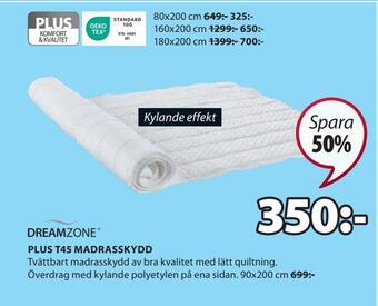 JYSK Plus t45 madrasskydd erbjuda