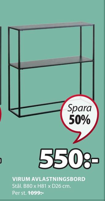 JYSK Virum avlastningsbord erbjuda
