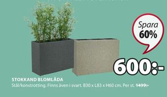JYSK Stokkand blomlåda erbjuda