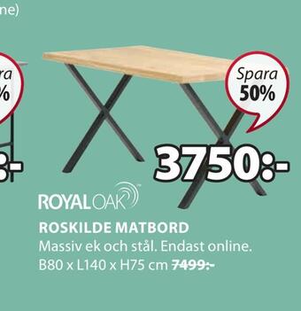 JYSK Roskilde matbord erbjuda