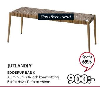JYSK Edderup bänk erbjuda