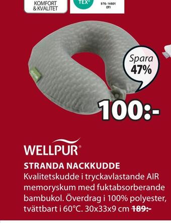 JYSK Stranda nackkudde erbjuda
