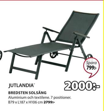 JYSK Bredsten solsäng erbjuda