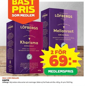 Coop KAFFE LÖFBERGS erbjuda