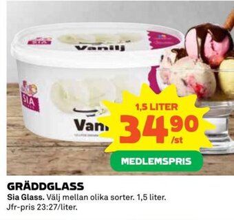 Coop GRÄDDGLASS Sia Glass erbjuda
