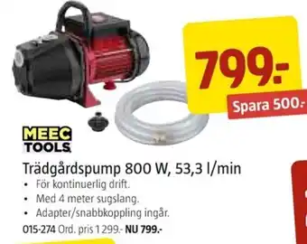 Jula Trädgårdspump 800 W, 53,3 l/min erbjuda