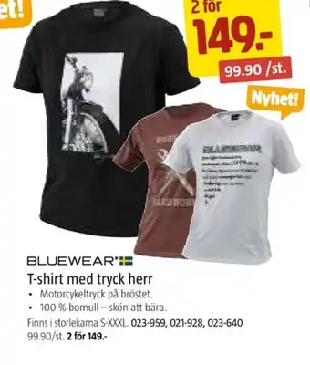 BLUEWEAR':: T-shirt med tryck herr