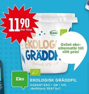 Willys EKOLOGISK GRÄDDFIL erbjuda