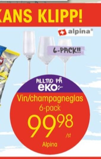 EKO Alpina glas erbjuda