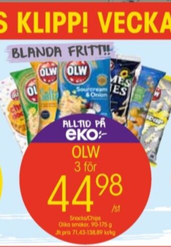 EKO Olw chips erbjuda