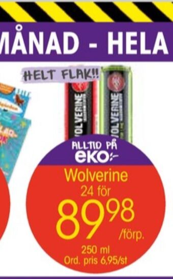 EKO Wolverine energidryck erbjuda