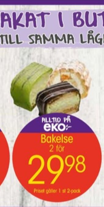 EKO Eko butiksbakat kaffebröd erbjuda