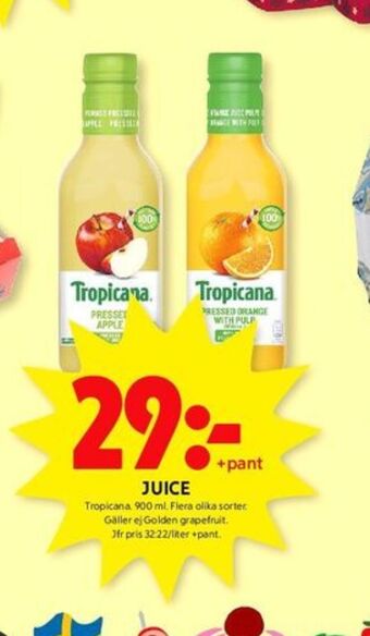 ICA Kvantum Tropicana juice erbjuda
