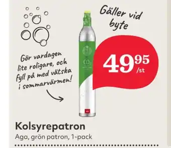Hemköp Aga kolsyrepatron erbjuda