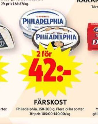 ICA Maxi Philadelphia färskost erbjuda