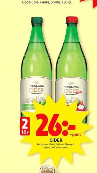 ICA Kvantum Herrljunga cider erbjuda