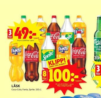 ICA Kvantum Coca cola läskedryck erbjuda