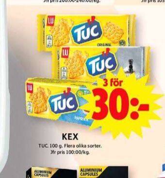 ICA Maxi Tuc smörgåskex erbjuda