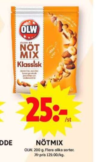 ICA Maxi Olw nötmix erbjuda